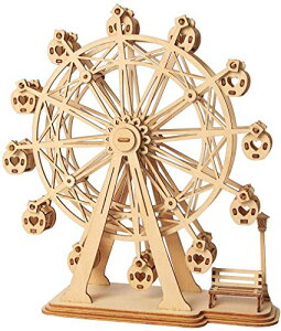 Robotime 立体パズル 木製 レーザー仕上 DIY クラフト 子供 プレゼント 玩具 (観覧車)