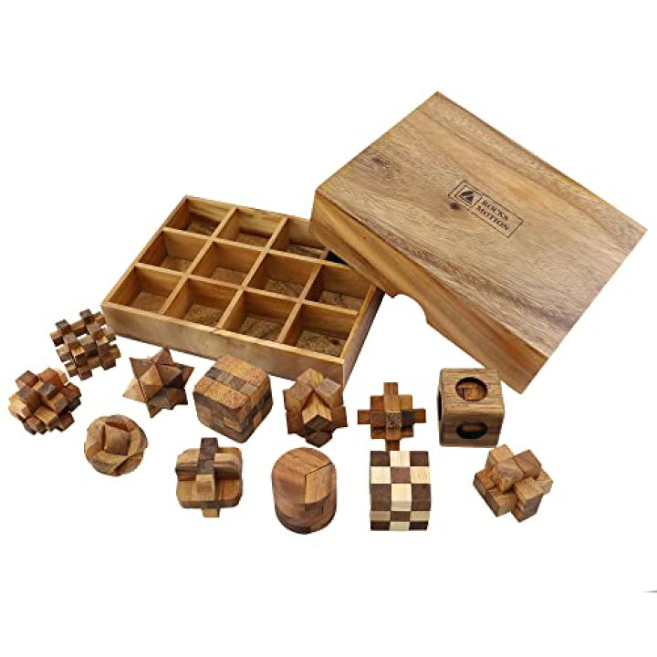 楽天市場】ROCKS MOTION・12個セットWood Puzzle（ロックスモーション 