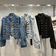 【9480円→7,774円期間限定！18％OFFクーポン】ナポレオンジャケット デニム レディース ショート丈 春 …