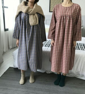 SALE・送料無料【MOM有】メリチェック・ワンピース・90cm・100cm・110cm・120cm・130cm・親子ペアルック・ママとお揃い・マタニティー・韓国子供服・cocostyle