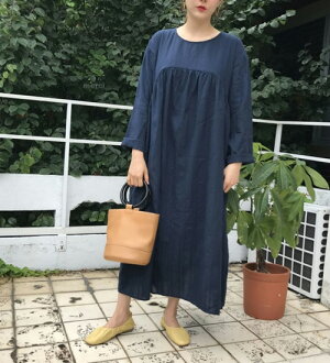 【3点以上お買い上げで送料無料】【MOM有】【シンプル・ロング・ワンピース】★90cm・100cm・110cm・120cm・130cm・韓国子供服・cocostyle