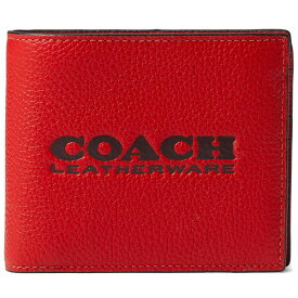 コーチ COACH 財布 メンズ 二つ折り財布 定期入れ パスケース IDケース カードケース 取り外し可能パスケース付き レザー 【送料無料】 ブランド コーチ正規品販売店 直営アウトレット店より直輸入