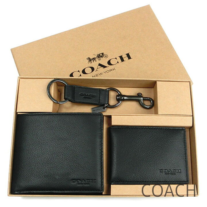 楽天市場】コーチ COACH 財布 キーホルダー セット メンズ 二つ折り  