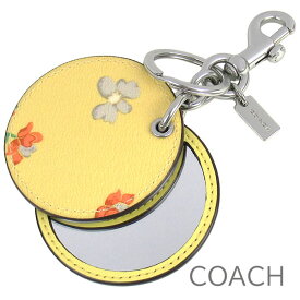 父の日無料ラッピング！ コーチ COACH キーホルダー レディース バッグチャーム キーリング 花柄 鏡付き ミラー付き ナスカン付き 【送料無料（ネコポス メール便）】 ブランド コーチ正規品販売店 直営アウトレット店より直輸入 【あす楽】