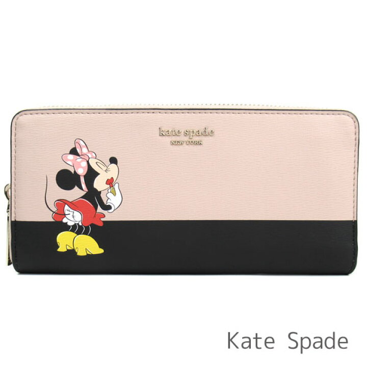 楽天市場 ケイトスペード Kate Spade 財布 レディース 長財布 ディズニー ミニーマウス Disney コラボ商品 レザー ラウンドファスナー 送料無料 ブランド ケイトスペード正規品販売店 直営アウトレット店より直輸入 あす楽 ブランドバッグ専門店coco Style