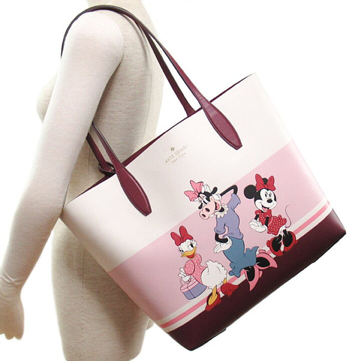 楽天市場 ケイトスペード Kate Spade バッグ レディース トートバッグ トート ディズニー クララベル ミニーマウス デイジー Disney コラボ商品 リバーシブル レザー ポーチ付き 収納可能 かばん 鞄 送料無料 ブランド ケイトスペード正規品販売店 直営