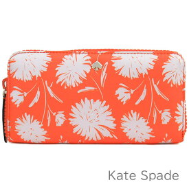 母の日無料ラッピング！ ケイトスペード kate spade 財布 レディース 長財布 花柄 ナイロン ラウンドファスナー 【送料無料】 ブランド ケイトスペード正規品販売店 直営アウトレット店より直輸入 【あす楽】