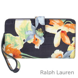 母の日無料ラッピング！ ローレン ラルフローレン Lauren Ralph Lauren 財布 レディース ラルフ 長財布 iPhone収納付き スマホ収納付き 花柄 レザー ストラップ付き 【送料無料】 ブランド ラルフローレン正規品販売店 直営アウトレット店より直輸入 【あす楽】