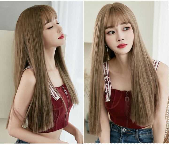 好評にて期間延長 自然 フルウィッグ ロング ストレート 黒髪 かつら 新品 韓国 Grupoconcordia Com
