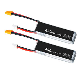 �y10�{�|�C���g�zRC���|�o�b�e���[ 450mAh 7.4V 80C 18.5x13.5x60mm XT30�v���O�v���O RC�J�[�p RC�g���b�N�p RC�w���R�v�^�[�p FPV�p �h���[���p�Ȃ�1�N�ۏ� �����\ PSE�F�� �݊����|�o�b�e���[