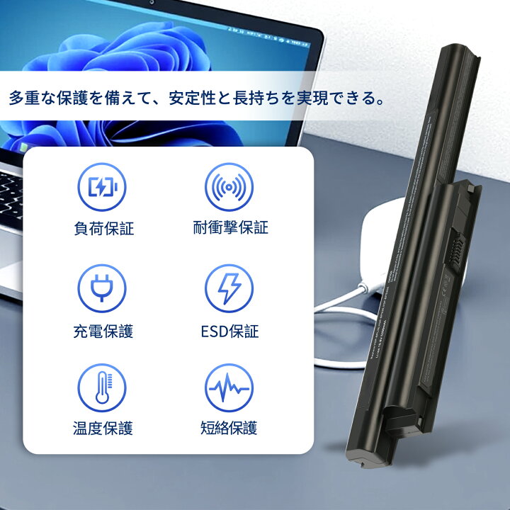 楽天市場】【565円OFF&P10倍】新品 SONY VGP-BPS26 互換バッテリー 
