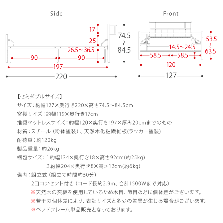 ダブルベッドフレーム シンプルデザイン nor-sd-kago1n.jpg