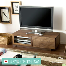 日本製 テレビ台 テレビボード|TV台 TVボード AV収納 ローボード テレビラック TVラック シンプル モダン ローボード アルダー おしゃれ テレビボード Efino〔エフィーノ〕幅100cm ブラウン テレビ台 ロータイプ ロー リビングボード リビングラック テレビ ボード オシャレ