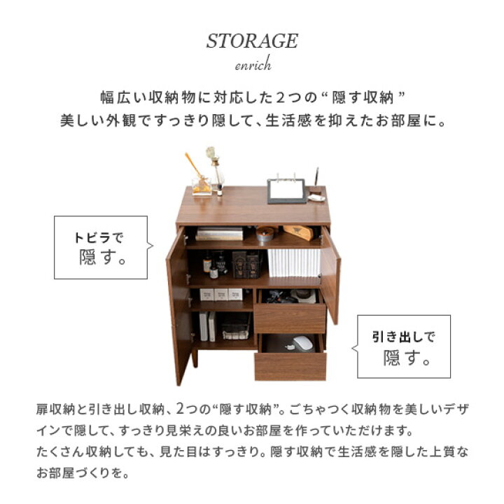 楽天市場】キャビネット ラック 扉付き 棚 収納棚 収納ラック おしゃれ 
