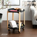 【★期間限定3％オフクーポン★】 サイドワゴン サイドテーブル おしゃれ キャスター ソファ ワゴン 北欧 ベッド テーブル 寝室 リビング キャスター付き マルチワゴン porone（ポロネ） ホワイト ブラック グレー