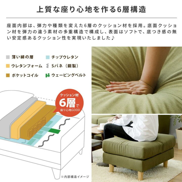 オットマン 足置き スツール チェア 1人掛け 北欧 おしゃれ ポケットコイル ソファ ソファー モダン ミッドセンチュリー シンプル LAURU〔ラウル〕グリーン 緑 ブルー ブラウン ベージュ グレー ブラック ホワイト ダークベージュ 一人掛け 一人がけ ... 和楽オットマン ヴィンテージタイプ レザー ファブリック ポケットコイル 日本製 スツール 足置き 腰掛け おしゃれ 高級感 コンパクト 足台 足置き台 1人掛け 一人掛け ひとりがけ デザイナーズ サイドテーブル 玄関 リビング ソファ シンプル 1人暮らし 新生活 セルタン