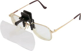 池田レンズ工業:双眼メガネルーペクリップタイプ2倍 HF-40E オレンジブック 4171870