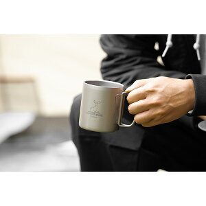 CAPTAIN STAG(キャプテンスタッグ) チタン製ダブルマグカップ300 UH-4505 アウトドア キャンプ ピクニック 食器 チタン製 軽い コンパクト