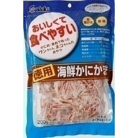 NEW 徳用海鮮かにかま 200g 犬用スナック 煮干し魚・他素材系
