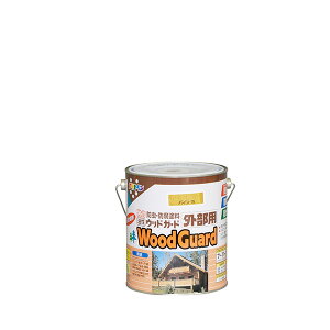 アサヒペン 油性ウッドガード外部用 1.6L パイン 15 4970925546197 油性ウッドガード 外部用 ログハウスや雨戸、ぬれ縁など屋外木部を美しく保護します。 ●シロアリ、キクイムシなどに対して長