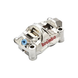 GP4-RX ラジアル CNC 4P キャリパー ニッケルコーティング レッドロゴ 左右セット φ32 取付ピッチ:100mm 220.B010.20