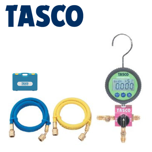 NEW TASCO タスコ 保障できる :R410A R32 TA123DZ-1 ボールバルブ式デジタルシングルゲージマニホールドキット