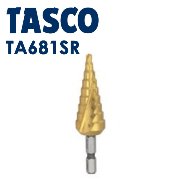 4528422242588 TASCO タスコ :ステップドリル チタンコーティング TA681SR 寿命が長い 適合サイズ4～22mm ステップドリル 新生活 送料無料 一部地域を除く 負荷に耐えられ 単品