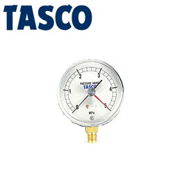 イチネンTASCO （タスコ）:圧力計 75φ （5.0Mpa設置針式） TA148AF-250 （5.0MPa 設置針式） TA148AF-250