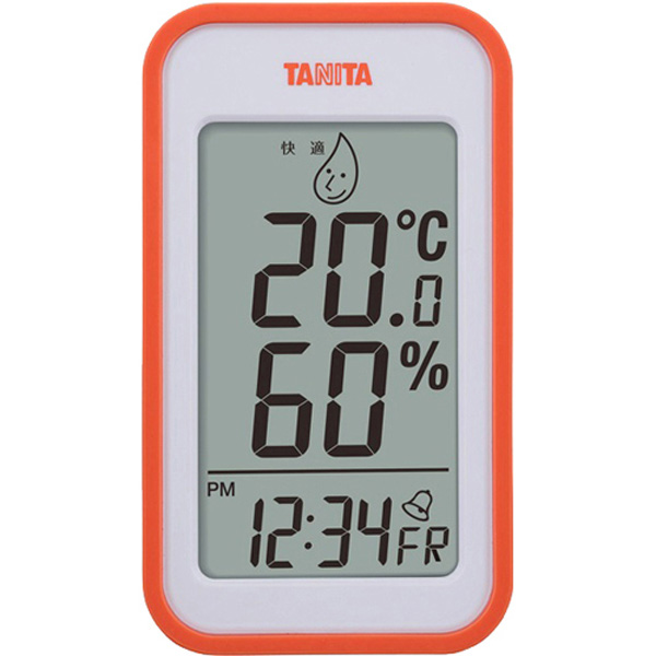 4904785555914 贈り物 TANITA タニタ :デジタル温湿度計 国内正規総代理店アイテム オレンジ OR デジタル温湿度計 TT-559 TD-559