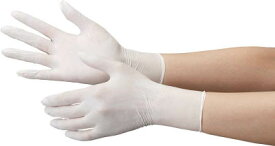 ミドリ安全:ニトリル使い捨て手袋 極薄 粉なし 白 M （100枚入） VERTE-711-N-M オレンジブック 3889084