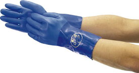 ショーワグローブ:塩化ビニール手袋 まとめ買い 簡易包装耐油ロングビニローブ 1Pk（袋）10双 ブルー Lサイズ NO660-L10P 塩化ビニール手袋“耐油ビニローブ”（抗菌防臭加工）（裏布付） Lサイズ（1PK） NO660L10P