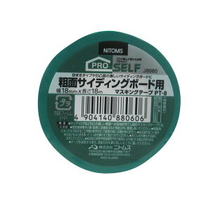�j�g���Y �e�ʃT�C�f�B���O�{�[�h�p�}�X�L���O�e�[�v PT-8 18mm×18m J8060