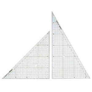 クラウン ノングレアタイプ三角定規 方眼三角定規 1セット CR-HR300 事務用品 文房具 筆記 ファイル 机上整理 梱包 製図 設計 CR-HR300 03340