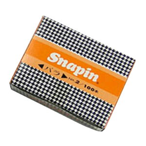 オート スナッピン 鉄製 箱入 100本 全長:31mm 2-100 事務用品 文房具 筆記具 ファイル 机上整理 梱包 とじる 全長31mm 2-100 04352