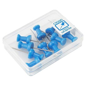 クラウン ダルマロング画鋲 11本青 CR-GB150-BL 事務用品 文房具 筆記具 ファイル 机上整理 梱包 掲示 ダルマロング 07161