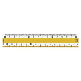 共栄プラスチック カラー直線定規 イエロー 目盛:15cm CPK-15-Y 事務用品 文房具 筆記 ファイル 机上整理 学習 幼児 児童 目盛15cm CPK-15-Y 10552