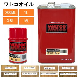 北三 ワトコオイル 亜麻仁油 木材保護塗料 200ml 1L 3.6L 16L ナチュラル ミディアムウォルナット ダークウォルナット ブレンド可能 木工用オイル 木部用オイル 家具用オイル フローリングオイル 内装木部 塗装用オイル 乾燥時間24時間 ペイントうすめ液不要
