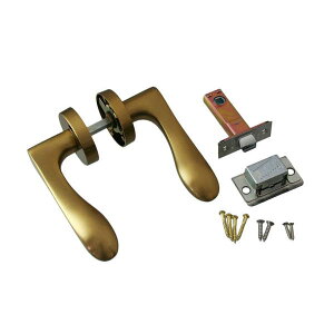 ハイロジック:GIAレバー32M 室内錠 空錠 サテンゴールド バックセット50mm NP-32M-O-SG-50 錠前 補助錠 ロックシリーズ