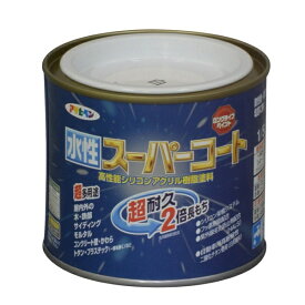 アサヒペン 水性スーパーコート 1/5L 白 4970925412218