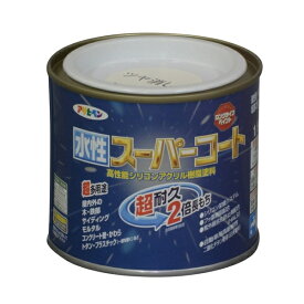 アサヒペン 水性スーパーコート 1/5L ツヤ消し白 4970925412225