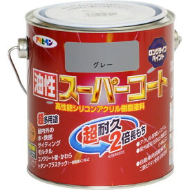 アサヒペン 油性スーパーコート 0.7L グレー 4970925543387