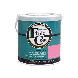アトムハウスペイント フリーコート 0.7L ポンパドールピンク BLUE UNDER TONE 半つや 多用途 かべ紙 リノベーション