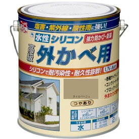 【地域制限有】【メーカー直送】ニッペホームプロダクツ 水性シリコン外かべ用 タイルベージュ 2kg 4976124145520 水性塗料 外かべ用 つやあり