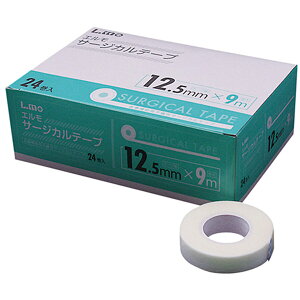 日進医療器:エルモ 医療用サージカルテープ 12.5mm 24巻入 781801 不織布テープ 紙テープ 補助テープ 医療用