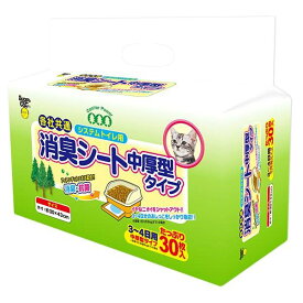 スーパーキャット システムトイレ用消臭シート 中厚型タイプ 30枚 4973640001897 猫 トイレ システムトイレ シート シーツ 各社共通
