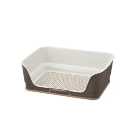 リッチェル（Richell） お掃除簡単ステップ壁付トイレ レギュラー ダークブラウン 4945680560009 犬 トイレ 容器 シーツ メッシュ しつけ トレーニング 犬 トイレ 容器 シーツ メッシュ しつけ トレーニング