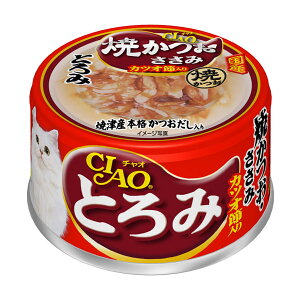 いなばペットフード チャオとろみ焼きかつお 80g A-48 A-48 猫 ウェット ウェットフード キャットフード 缶 缶詰 猫缶 A-48