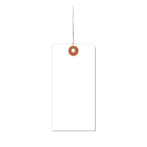 シモジマ:【1000枚】荷札 2号 白(90) 003500100 荷札 にふだ ニフダ 針金 2号 2ごう