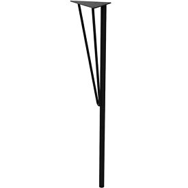 あす楽 平安伸銅:LABRICO （ラブリコ） スチール テーブル脚 黒 （1本入り） WTK-1