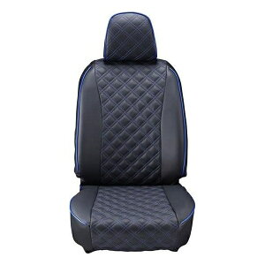 Clazzio(クラッツィオ):シートカバー(キルティングタイプ)(ブラック×ブルーステッチ) トヨタ プリウスα 後期 7人乗り ET-1602